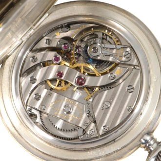 Swiss silver lever chronometer pocket watch Circa 1921