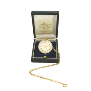 Yellow gold Swiss lady’s pendant watch with an gold chain Circa 1980