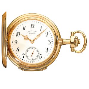 German 18k gold Glashütte pocket watch Circa 1903
