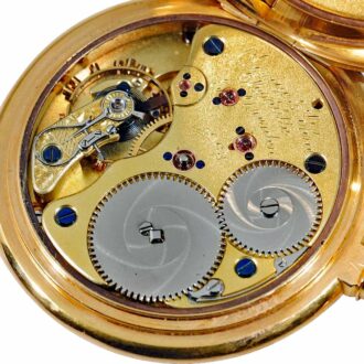 German 18k gold Glashütte pocket watch Circa 1903