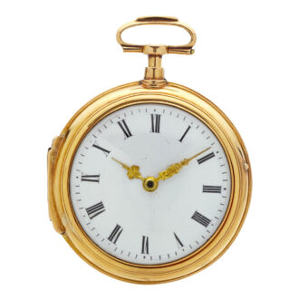 English 18 carat gold double cased verge watch Circa 1790