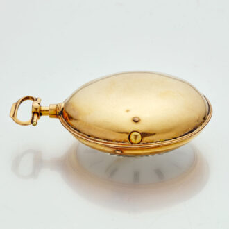 English 18 carat gold double cased verge watch Circa 1790