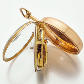 English 18 carat gold double cased verge watch Circa 1790