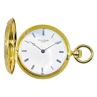 Swiss small diamond-set gold enamel pocket watch Circa 1860 Swiss small diamond-set gold enamel pocket watch Circa 1860