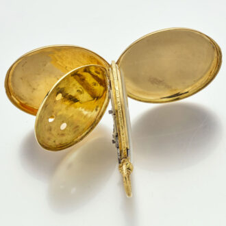 Swiss 18 carat gold two time zones lever watch Circa 1840
