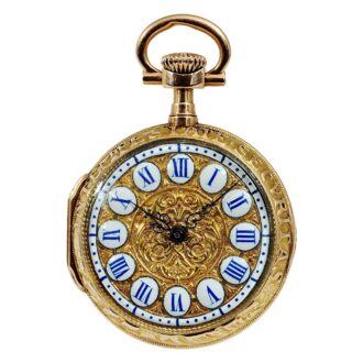 Swiss extremely rare 18 carat gold pocket watch Circa 1887