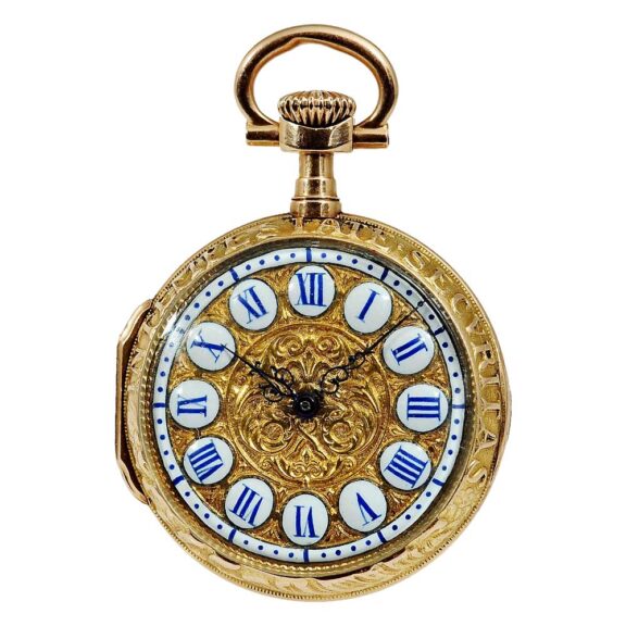 Swiss extremely rare 18 carat gold pocket watch Circa 1887