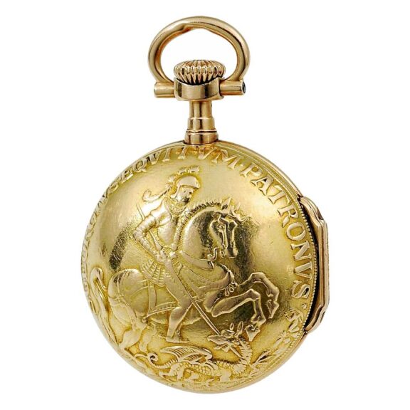 Swiss extremely rare 18 carat gold pocket watch Circa 1887 Swiss extremely rare 18 carat gold pocket watch Circa 1887
