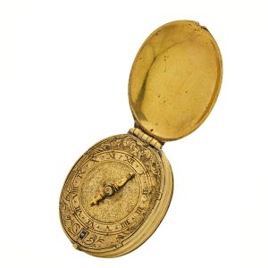 Unusual English brass verge watch in 1610-1620 style Circa 1720