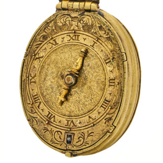 Unusual English brass verge watch in 1610-1620 style Circa 1720