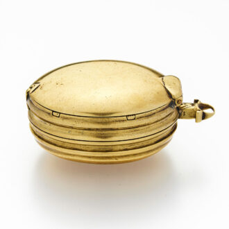 Unusual English brass verge watch in 1610-1620 style Circa 1720