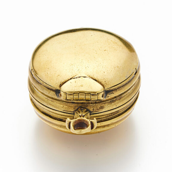 Unusual English brass verge watch in 1610-1620 style Circa 1720 Unusual English brass verge watch in 1610-1620 style Circa 1720