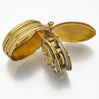 Unusual English brass verge watch in 1610-1620 style Circa 1720