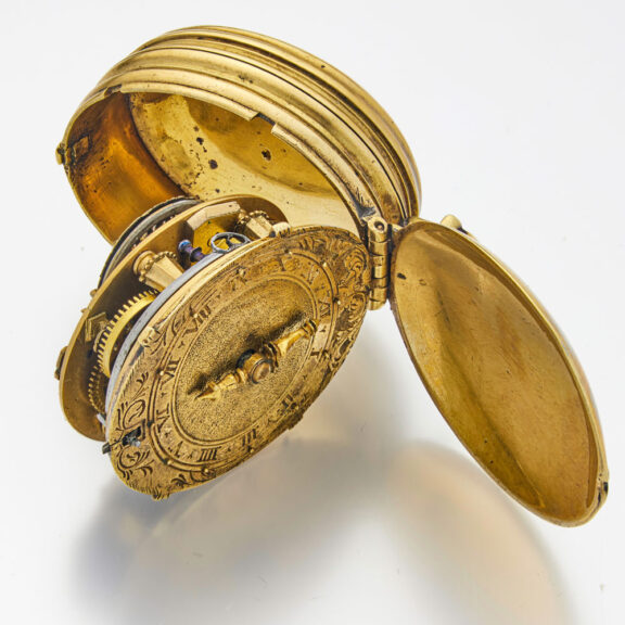 Unusual English brass verge watch in 1610-1620 style Circa 1720 Unusual English brass verge watch in 1610-1620 style Circa 1720