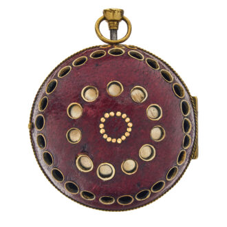 Rare French quarter repeater with leather outer case Circa 1700