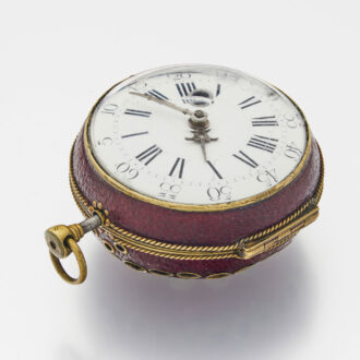 Rare French quarter repeater with leather outer case Circa 1700