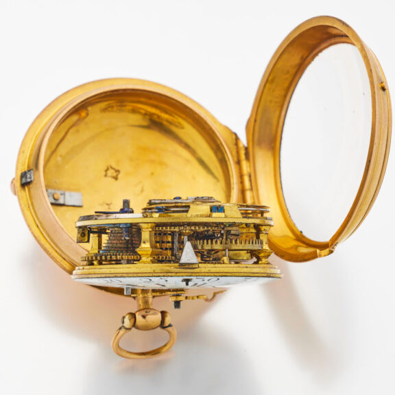 Fine French 20 carat gold keywind verge watch Circa 1740 Fine French 20 carat gold keywind verge watch Circa 1740