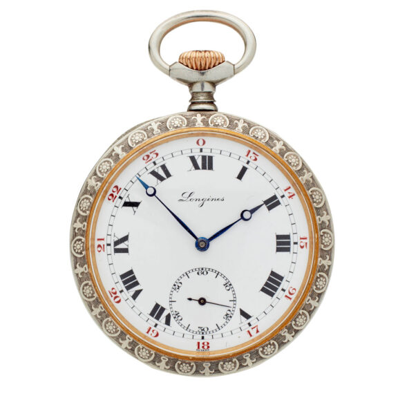 Swiss nickel open faced shooting award lever watch Circa 1910 Swiss nickel open faced shooting award lever watch Circa 1910