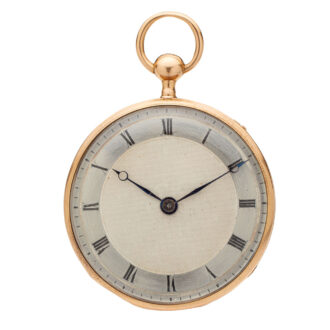 489-aFrench 18 carat gold quarter repeating cylinder watch Circa 1820 French 18 carat gold quarter repeating cylinder watch Circa 1820