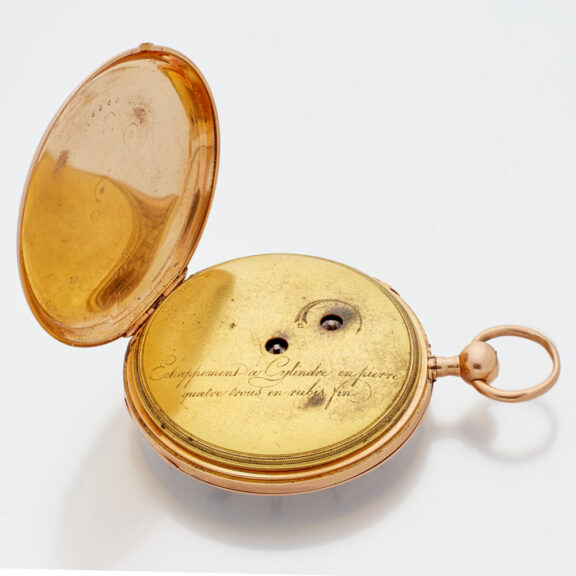 French 18 carat gold quarter repeating cylinder watch Circa 1820 French 18 carat gold quarter repeating cylinder watch Circa 1820
