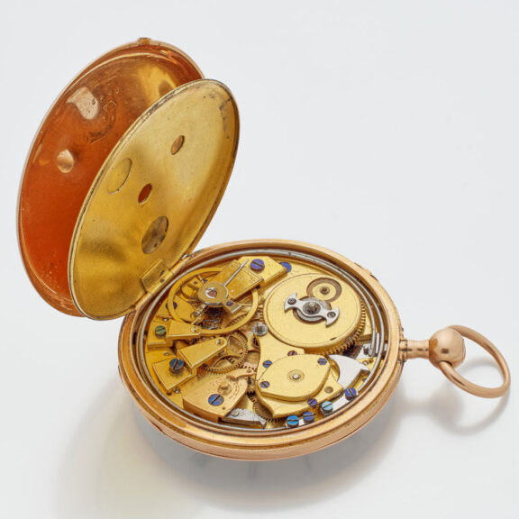 French 18 carat gold quarter repeating cylinder watch Circa 1820 French 18 carat gold quarter repeating cylinder watch Circa 1820