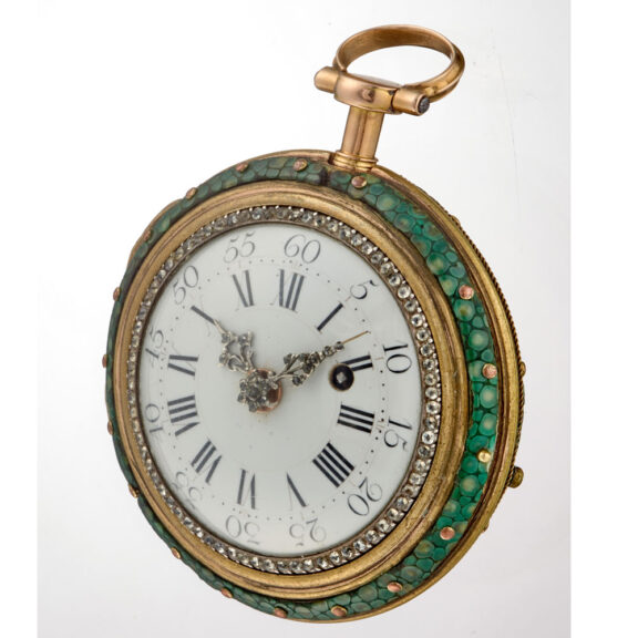 Exquisite gold pocket watch Marchand a Paris circa 1785 Exquisite gold pocket watch Marchand a Paris circa 1785
