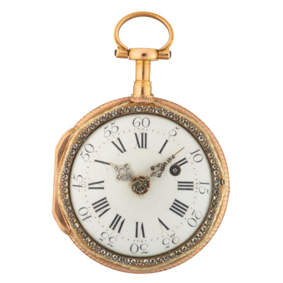Exquisite gold pocket watch Marchand a Paris circa 1785 Exquisite gold pocket watch Marchand a Paris circa 1785