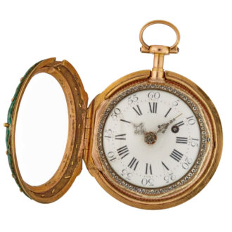 Exquisite gold pocket watch Marchand a Paris circa 1785 Exquisite gold pocket watch Marchand a Paris circa 1785