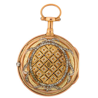 Exquisite gold pocket watch Marchand a Paris circa 1785 Exquisite gold pocket watch Marchand a Paris circa 1785