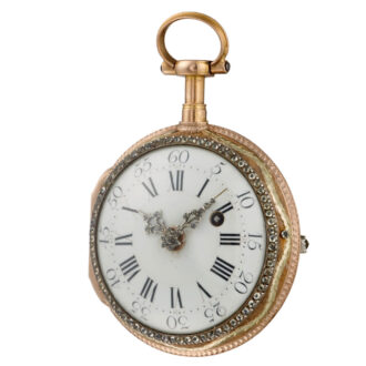 Exquisite gold pocket watch Marchand a Paris circa 1785 Exquisite gold pocket watch Marchand a Paris circa 1785