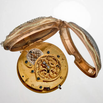 Exquisite gold pocket watch Marchand a Paris circa 1785 Exquisite gold pocket watch Marchand a Paris circa 1785