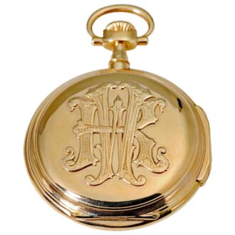 German heavy 18k gold Glashütte pocket watch Circa 1901