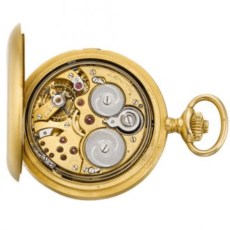 Swiss two train trip minute repeating carillon clock watch Circa 1910