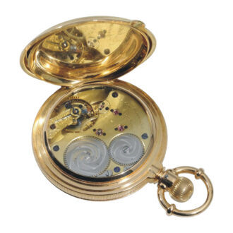 German gold half hunting cased pocket watch Circa 1870