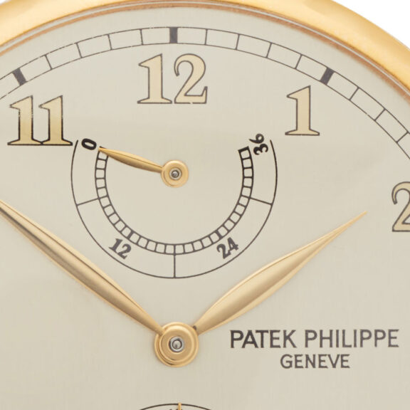 Swiss gold watch with power reserve by Patek Philippe Circa 1998 Swiss gold watch with power reserve by Patek Philippe Circa 1998
