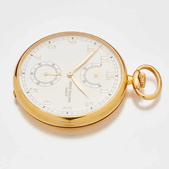 Swiss gold watch with power reserve by Patek Philippe Circa 1998 Swiss gold watch with power reserve by Patek Philippe Circa 1998