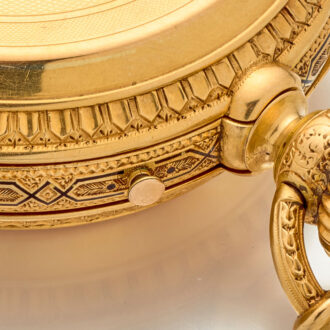 Heavy Swiss watch with extraordinary winding system Circa 1880