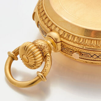 Heavy Swiss watch with extraordinary winding system Circa 1880