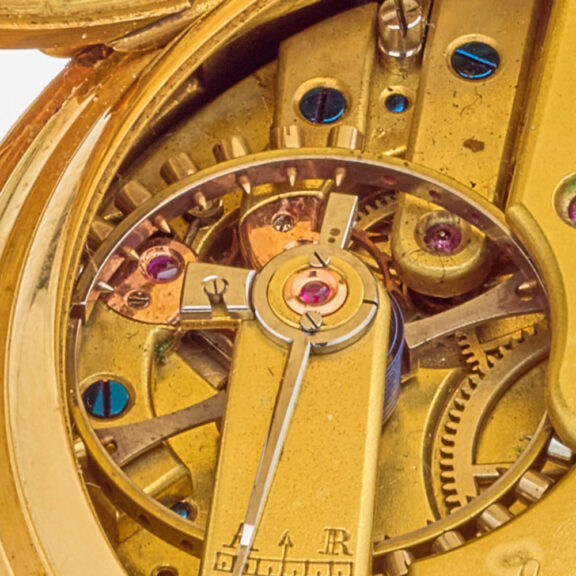 Heavy Swiss watch with extraordinary winding system Circa 1880 Heavy Swiss watch with extraordinary winding system Circa 1880