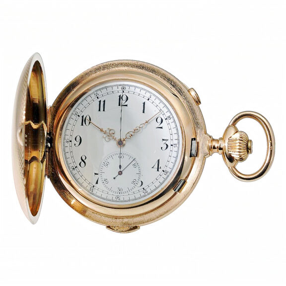 Swiss heavy quarter repeating gold pocket watch Circa 1900