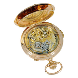 Swiss heavy quarter repeating gold pocket watch Circa 1900