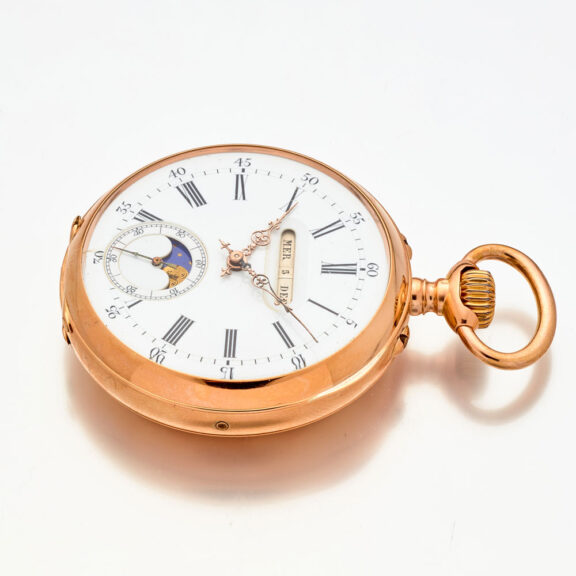 497cSwiss gold pocket watch with triple date calendar Circa 1905 Swiss gold pocket watch with triple date calendar Circa 1905