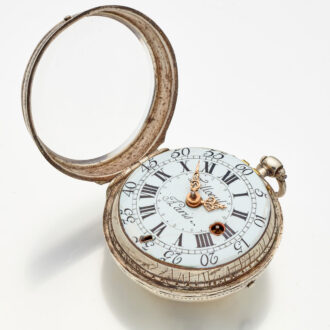 French early silver lady's keywind verge pocket watch Circa 1725