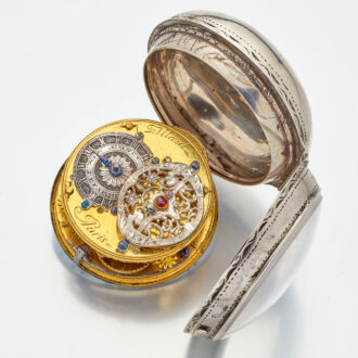 French early silver lady's keywind verge pocket watch Circa 1725