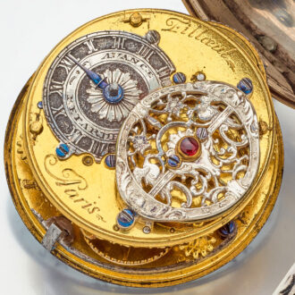 French early silver lady's keywind verge pocket watch Circa 1725