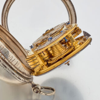 French early silver lady's keywind verge pocket watch Circa 1725