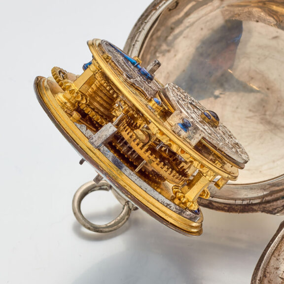 French early silver lady's keywind verge pocket watch Circa 1725 French early silver lady's keywind verge pocket watch Circa 1725