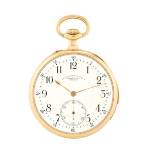 Swiss keyless gold minute repeating pocket watch Circa 1890