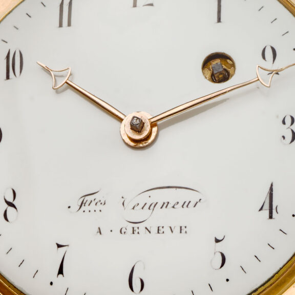 Gold and enamelled verge watch Circa 1770-1800 Gold and enamelled verge watch Circa 1770-1800
