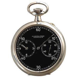 German silver deck watch with regulator dial Circa 1950